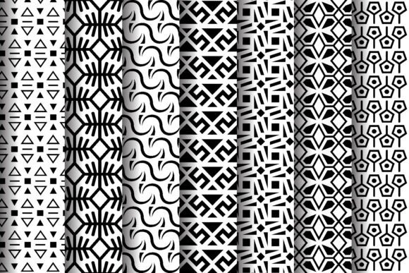 Download Abstract Vector Black and White Patterns - Abstract Collection