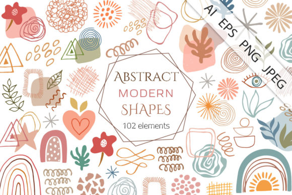 Download Modern Abstract Design Shapes - Abstract Collection