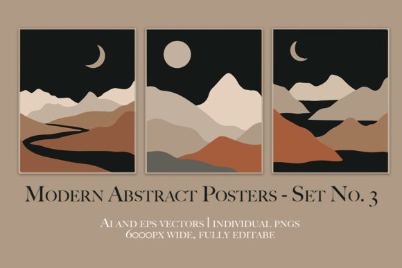 Download Abstract Modern Boho Wall Art No. 3 - Abstract Collection