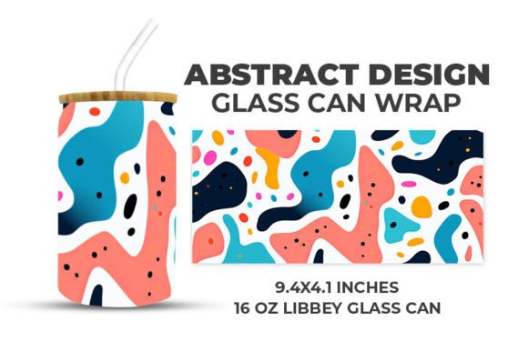Download Abstract Design Glass Can Wrap - Abstract Collection