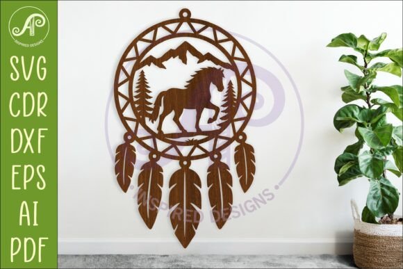Download Horse Dreamcatcher Laser Cut File, Horse - Premium Bundle