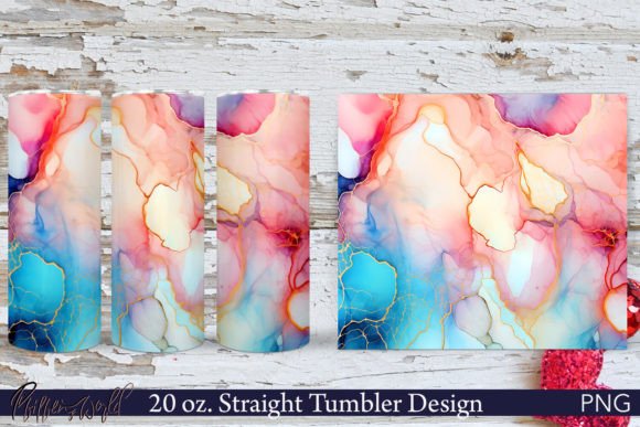 Download Alcohol Ink Tumbler | Abstract Design - Abstract Collection