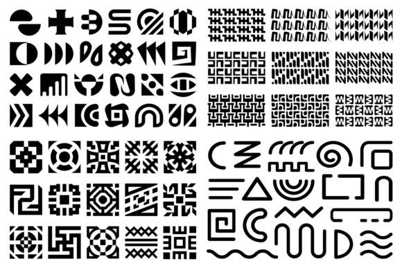 Download Abstract Geometric Design Elements Set - Abstract Collection