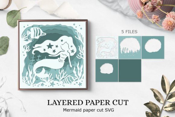 Download Mermaid Paper Cricut| Cricut Design - Premium Resources