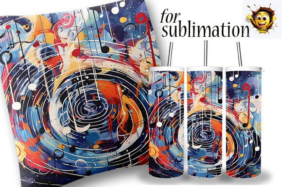 Download Vinyl Record Sublimation Abstract Design - Abstract Collection