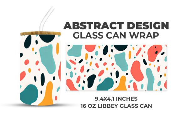 Download Abstract Design Glass Can Wrap - Abstract Collection