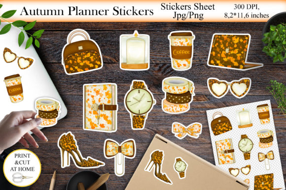 Download Autumn Planner Stickers Bundle Png - Planner stickers Collection